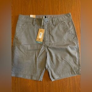 Prana Men's Charcoal Gray Flat Front Shorts
